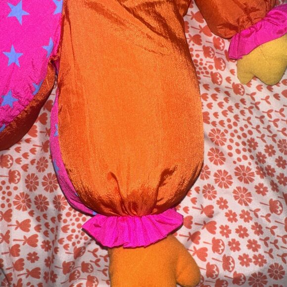 Applause Sesame Street Big Bird Parachute Clown 14" Plush Stuffed Doll 1986 - Picture 4 of 13